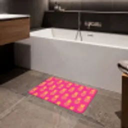 Ananas - Trendy - Roze Badmat klein 997 -sfeer3
