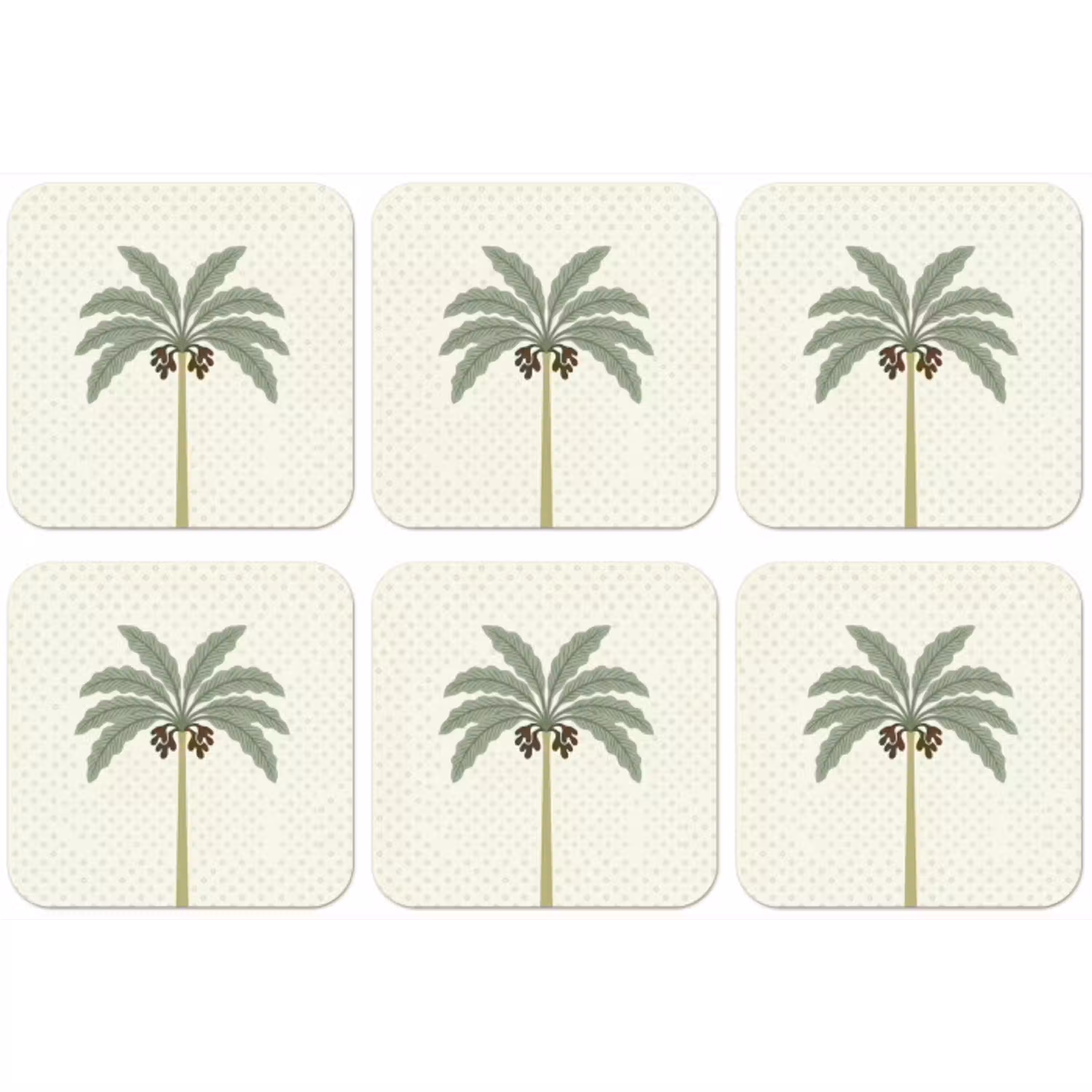 Boom - Bladeren - Groen - Decoratief - Beige onderzetter kurk middel -zkaufland3dotto