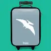 Blauw met Pteranodon dino Kinderkoffer - Zwart klein -zzz_website3d_nbs