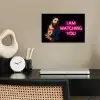Man - Tekst - Neon poster papier klein -sfeer1