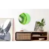 Kiwi - Groen - Fris Wandcirkel aluminium klein -kantoor
