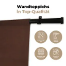 Papaverbol - Droogbloem - Bruin - Minimalistisch Wandkleed katoen klein -tsfeer2_DE