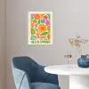 Illustratie - Bloemen - Quote - Kleurrijk poster papier klein -sfeer3